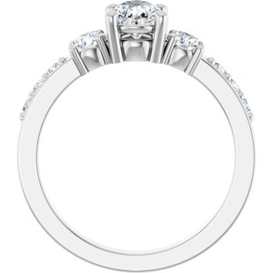 Continuum Sterling Silver 7x5 mm Pear Ring Mounting – image 3