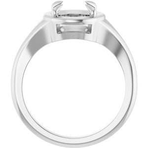 Continuum Sterling Silver 8 mm Round Ring Mounting – image 4