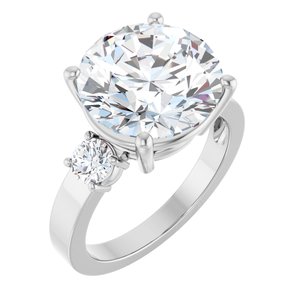 Platinum 12 mm Round Ring Mounting