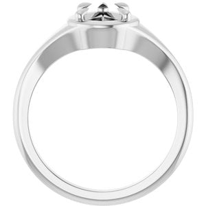 Continuum Sterling Silver 8x6 mm Pear Ring Mounting – image 4