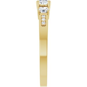 14K Yellow Gold 5x3.5 mm Oval Ring Mounting – image 7