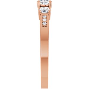 10K Rose Gold 5x3.5 mm Oval Ring Mounting – image 7