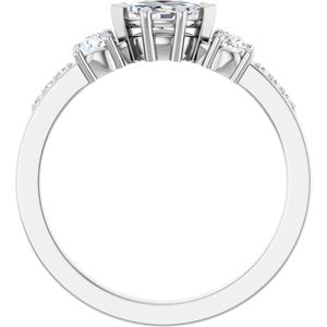 Sterling Silver 6x3.5 mm Marquise Ring Mounting – image 3