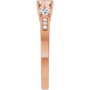 10K Rose Gold 6x3.5 mm Marquise Ring Mounting – image 7