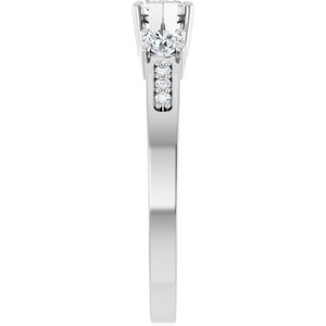 14K X1 White Gold 6x3.5 mm Marquise Ring Mounting – image 7