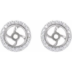 14K Yellow Gold 3 mm Earring Jacket Mounting – image 3