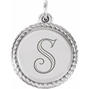 Engravable Rope Necklace or Charm/Pendant