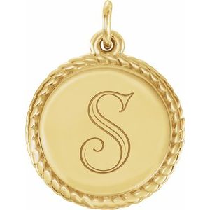 Engravable Rope Necklace or Charm/Pendant