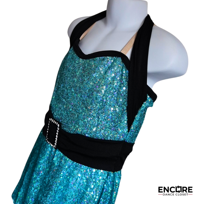 Turquoise Sequin Jazz Top