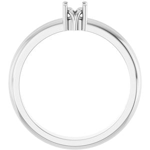 Platinum 3.75 mm Round Ring Mounting – image 4