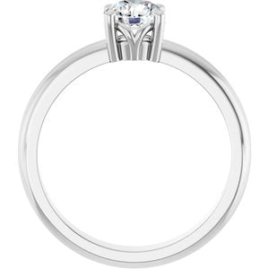 Continuum Sterling Silver 5.5 mm Round Ring Mounting – image 3