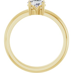 10K Yellow Gold 6x4 mm Oval Ring Mounting – image 3