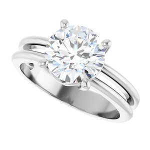 Platinum 8.2 mm Round Ring Mounting – image 8