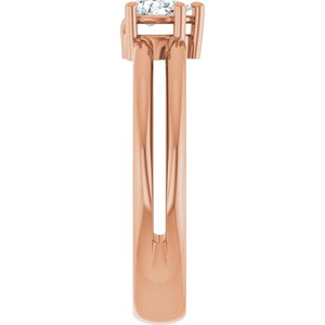 10K Rose Gold 5x3 mm Pear Ring Mounting – image 7
