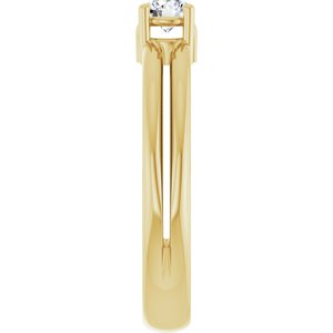 10K Yellow Gold 3.8 mm Round Ring Mounting – image 7