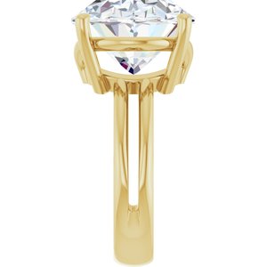 14K Yellow Gold 18x13 mm Oval Ring Mounting – image 7