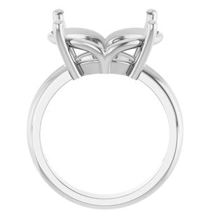 Continuum Sterling Silver 18x13 mm Oval Ring Mounting – image 4