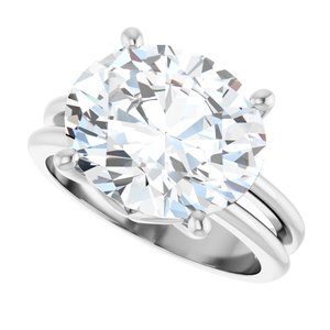 Continuum Sterling Silver 13x11 mm Oval Ring Mounting – image 8