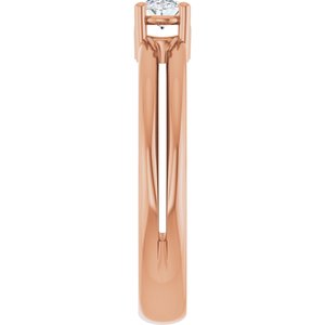 14K Rose Gold 5x3.5 mm Oval Ring Mounting – image 7