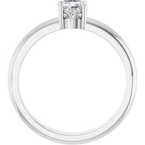 Continuum Sterling Silver 5x3.5 mm Oval Ring Mounting – image 3