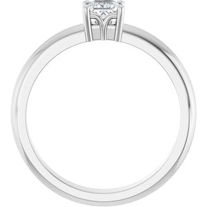 Platinum 3.5x3.5 mm Square Ring Mounting – image 3