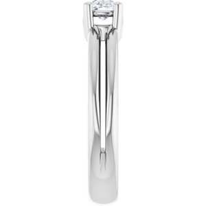 Sterling Silver 6x4 mm Elongated Cushion Ring Mounting – image 7