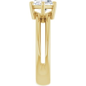 10K Yellow Gold 13x6.5 mm Marquise Ring Mounting – image 7