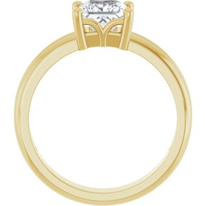 14K Yellow Gold 5.5x5.5 mm Square Ring Mounting – image 3