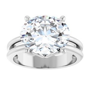 Continuum Sterling Silver 12x10 mm Oval Ring Mounting – image 5