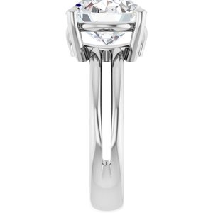 Continuum Sterling Silver 12x10 mm Oval Ring Mounting – image 7