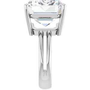 Continuum Sterling Silver 18x13 mm Emerald Ring Mounting – image 7