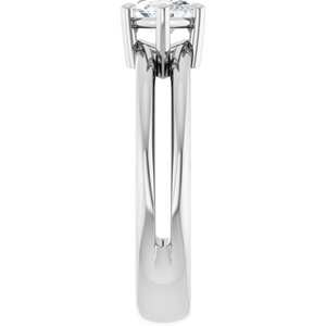10K White Gold 9.5x5 mm Marquise Ring Mounting – image 7