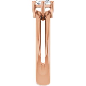 10K Rose Gold 9.5x5 mm Marquise Ring Mounting – image 7