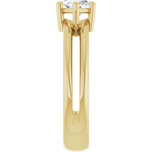 10K Yellow Gold 9.5x5 mm Marquise Ring Mounting – image 7