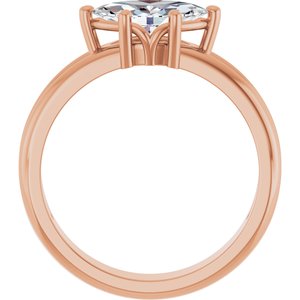 10K Rose Gold 9.5x5 mm Marquise Ring Mounting – image 3