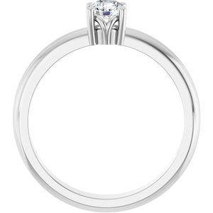 Continuum Sterling Silver 4.4 mm Round Ring Mounting – image 3