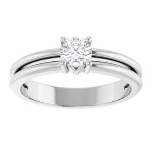 Platinum 4.4 mm Round Ring Mounting – image 5