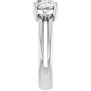 Continuum Sterling Silver 8.5x6.5 mm Oval Ring Mounting – image 7
