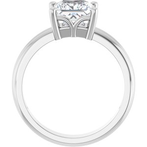 Continuum Sterling Silver 6.5x6.5 mm Square Ring Mounting – image 3