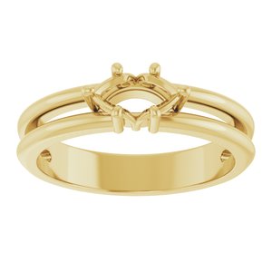 18K Yellow Gold 7x3.5 mm Marquise Ring Mounting – image 6
