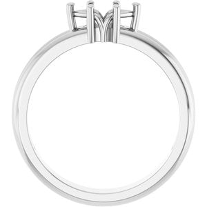 Platinum 7x3.5 mm Marquise Ring Mounting – image 4