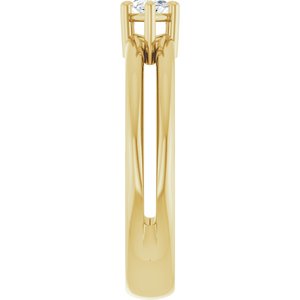 18K Yellow Gold 7x3.5 mm Marquise Ring Mounting – image 7