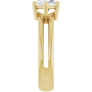 14K Yellow Gold 12x6 mm Marquise Ring Mounting – image 7