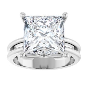 Continuum Sterling Silver 10x10 mm Square Ring Mounting – image 5