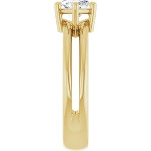 14K Yellow Gold 10.5x5.5 mm Marquise Ring Mounting – image 7