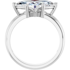 Continuum Sterling Silver 14x7 mm Marquise Ring Mounting – image 3