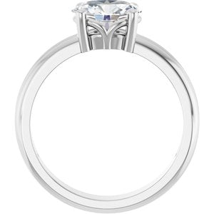 Continuum Sterling Silver 8x6 mm Oval Ring Mounting – image 3