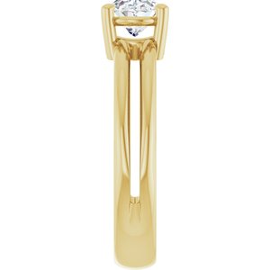 10K Yellow Gold 7.5x5.5 mm Oval Ring Mounting – image 7