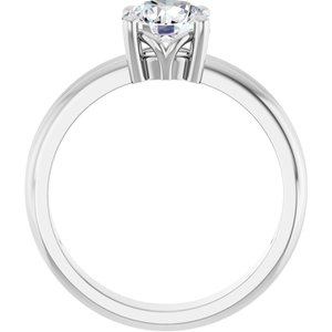 Continuum Sterling Silver 6.5 mm Round Ring Mounting – image 3