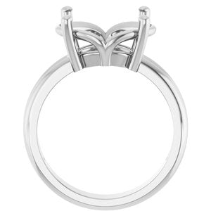 Continuum Sterling Silver 14x10 mm Oval Ring Mounting – image 4